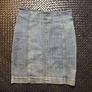 Denim Pencil Skirt
